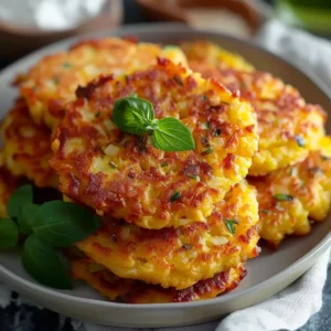 Crispy Yellow Squash Fritters