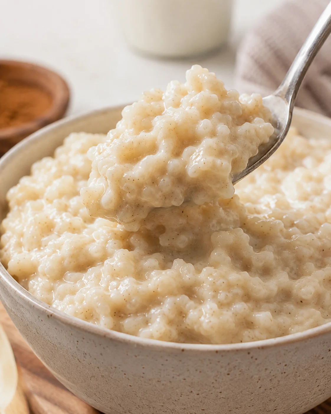 Creamy Slow Cooker Rice Pudding Delicious and creamy rice pudding made effortlessly in a slow cooker.