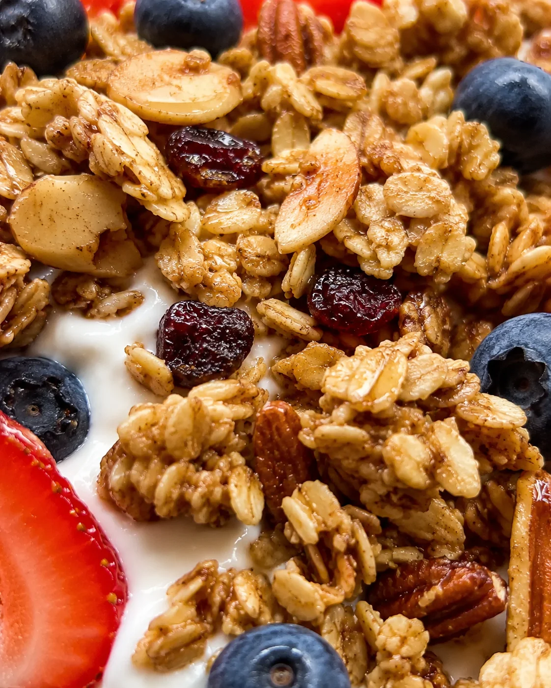 Homemade Sour Dough Granola Crunchy homemade granola with nuts, dried fruit, and a tangy sourdough flavor.