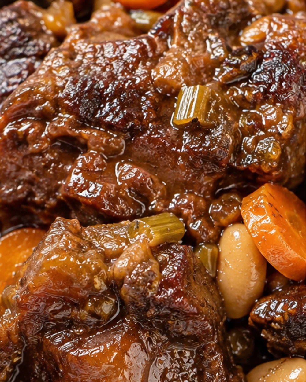 Tender, flavorful Jamaican oxtails with vegetables and rich gravy.