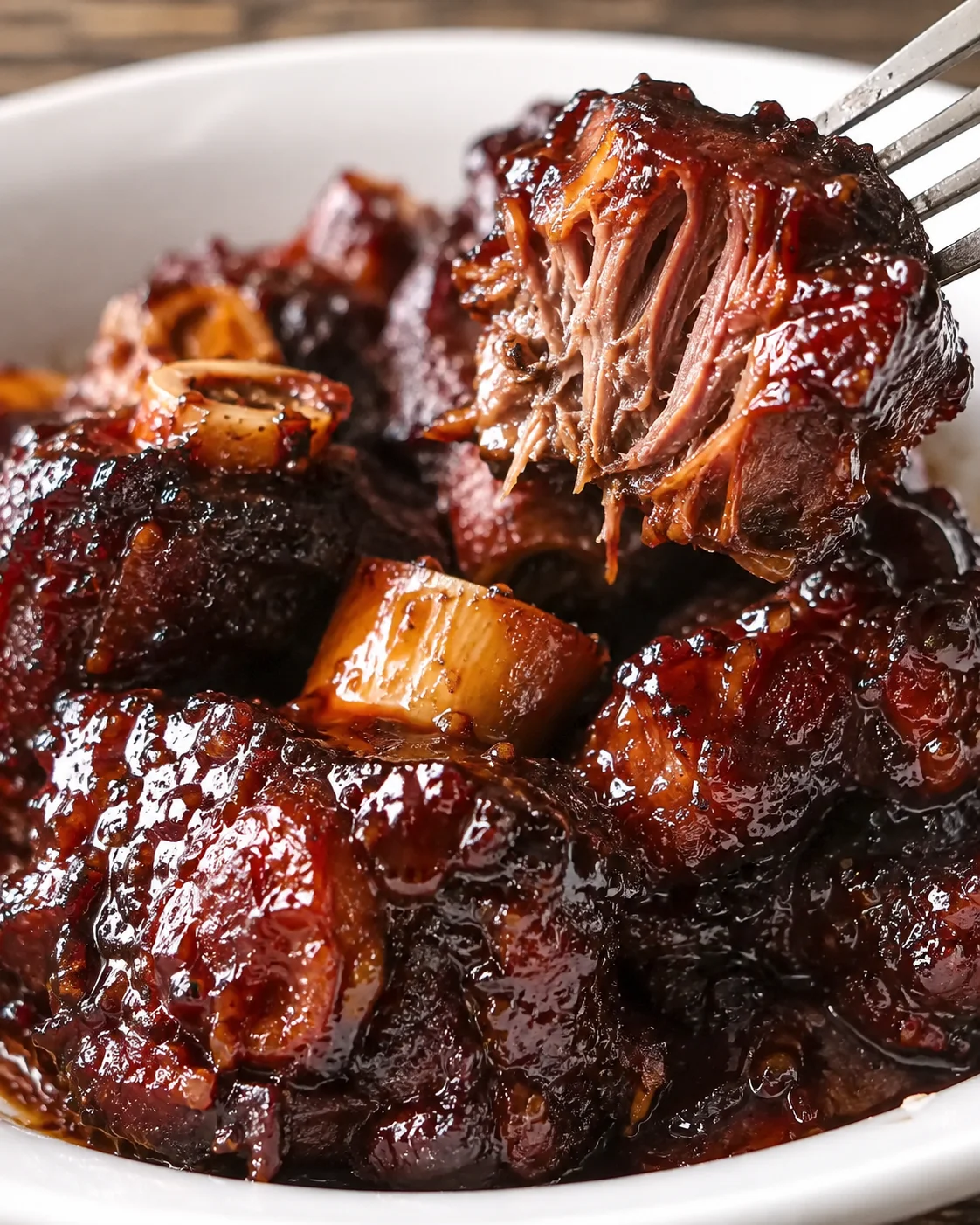 Barbecue Oxtails with Rich Sauce Tender slow-cooked oxtails glazed in a sweet smoky barbecue sauce